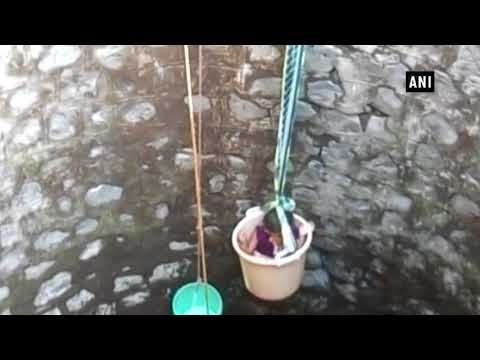 شاهد إنقاذ طفلة 3 سنوات من الغرق فى بئر عميق