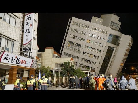 خمسة قتلى على الأقل ونحو مئة مفقود في زلزال عنيف ضرب تايوان