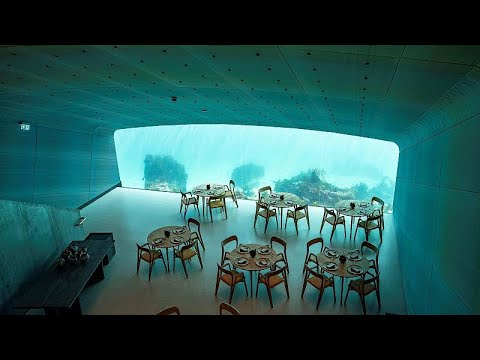 مناظر طبيعية بأول مطعم تحت الماء في أوروبا
