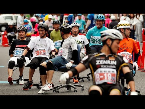  شوارع هانيو اليابانية تستقبل الجائزة الكبرى لسباق كرسي المكاتب